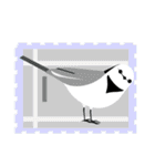 かわいい鳥たちの切手風スタンプ（個別スタンプ：33）
