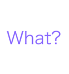 What？ When？ Where？ Why？（個別スタンプ：1）