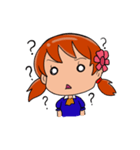 Red Hair Girl Expression（個別スタンプ：4）