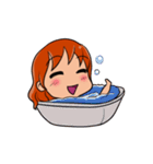 Red Hair Girl Expression（個別スタンプ：6）