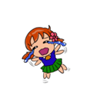 Red Hair Girl Expression（個別スタンプ：10）