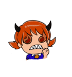 Red Hair Girl Expression（個別スタンプ：11）