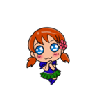 Red Hair Girl Expression（個別スタンプ：12）