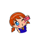 Red Hair Girl Expression（個別スタンプ：16）