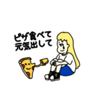ピザ好きの為のスタンプ(女の子)（個別スタンプ：26）