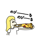 ピザ好きの為のスタンプ(女の子)（個別スタンプ：27）