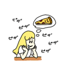 ピザ好きの為のスタンプ(女の子)（個別スタンプ：29）