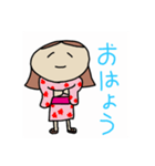 The Big Head Sister goes abroad（個別スタンプ：1）