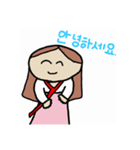 The Big Head Sister goes abroad（個別スタンプ：6）