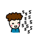 Curly Hair Dude（個別スタンプ：5）