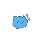 Cute cloud face sticker.（個別スタンプ：6）