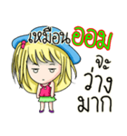 My name's Aom（個別スタンプ：34）