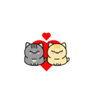 Gray Cat In Love（個別スタンプ：14）