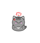 Gray Cat In Love（個別スタンプ：15）