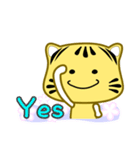 Cute striped cat. CAT129（個別スタンプ：18）