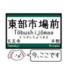 関西本線の大和路線 おおさか東線 今この駅（個別スタンプ：5）