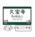 関西本線の大和路線 おおさか東線 今この駅（個別スタンプ：8）