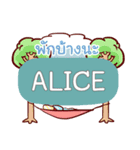 ALICE what's up e（個別スタンプ：19）