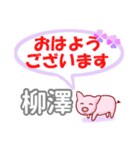 柳澤「やなぎさわ」さん専用。日常会話（個別スタンプ：1）