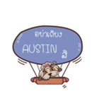 AUSTIN love dog V.1e（個別スタンプ：38）