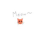 Cat with no body and nose（個別スタンプ：7）