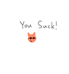 Cat with no body and nose（個別スタンプ：10）