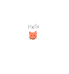 Cat with no body and nose（個別スタンプ：18）