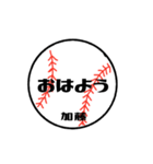 大好き野球【加藤さん専用】（個別スタンプ：1）