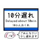 東海道線の琵琶湖線と北陸本線 今この駅 ！（個別スタンプ：37）