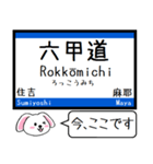 東海道線の京都線 神戸線 いまこの駅 ！（個別スタンプ：27）