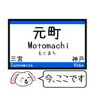 東海道線の京都線 神戸線 いまこの駅 ！（個別スタンプ：31）