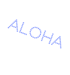 「ALOHA」で挨拶（個別スタンプ：23）