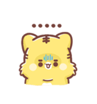 Domineering cute little tiger（個別スタンプ：18）