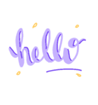 Lettering-simple（個別スタンプ：2）