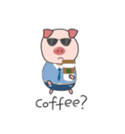 Sweet and lovely, funny pig Alex.KOREAN（個別スタンプ：14）