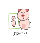 Sweet and lovely, funny pig Alex.KOREAN（個別スタンプ：22）