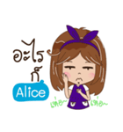 My name is Alice.（個別スタンプ：35）