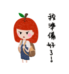 apppple girrrrl（個別スタンプ：8）