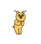 微笑む黄色い熊さん（個別スタンプ：8）