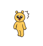 微笑む黄色い熊さん（個別スタンプ：13）