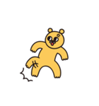 微笑む黄色い熊さん（個別スタンプ：14）