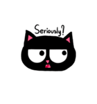 Noir the black cat (English)（個別スタンプ：27）