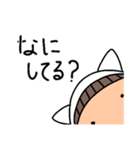 白猫ずきんのごあいさつ（個別スタンプ：37）