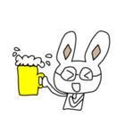 Lively Rabbit's Daily Life（個別スタンプ：4）