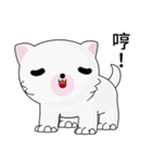 Fun white dog（個別スタンプ：2）