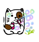 Ow, No！ A slacker cat appears？（個別スタンプ：21）