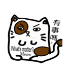 Ow, No！ A slacker cat appears？（個別スタンプ：25）