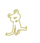 YellowHaterBear(without word)（個別スタンプ：1）