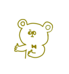 YellowHaterBear(without word)（個別スタンプ：2）