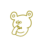 YellowHaterBear(without word)（個別スタンプ：3）